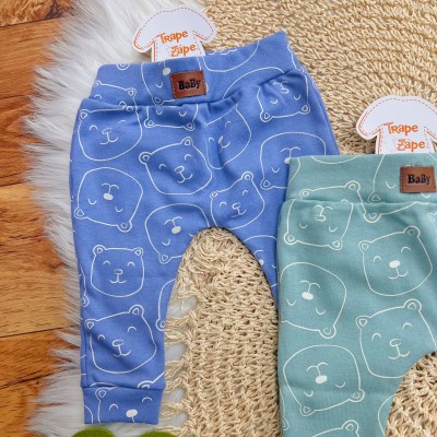 Kit 3 Calças - Bear - Azul Jeans, Verde e Caramelo